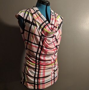 Worthington Light Pink Geometric Blouse